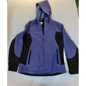 Purple Black Spandex Free Country Size Large Women's Jacket